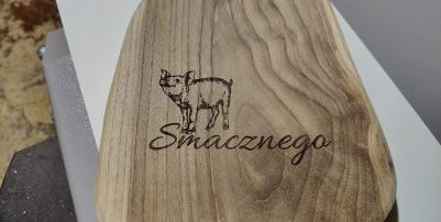 Deska. teak. grawer. prezent, reklama