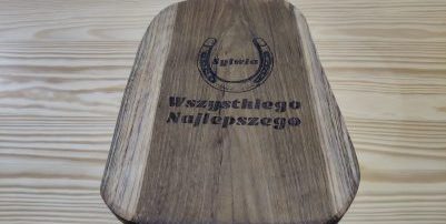 Deska Teak. grawer, prezent, reklama, inspiracja