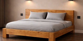 łóżko dębowe